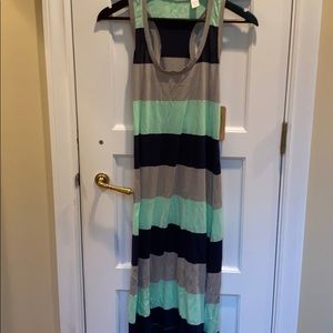Racer back Maxi Dress with high lo hem